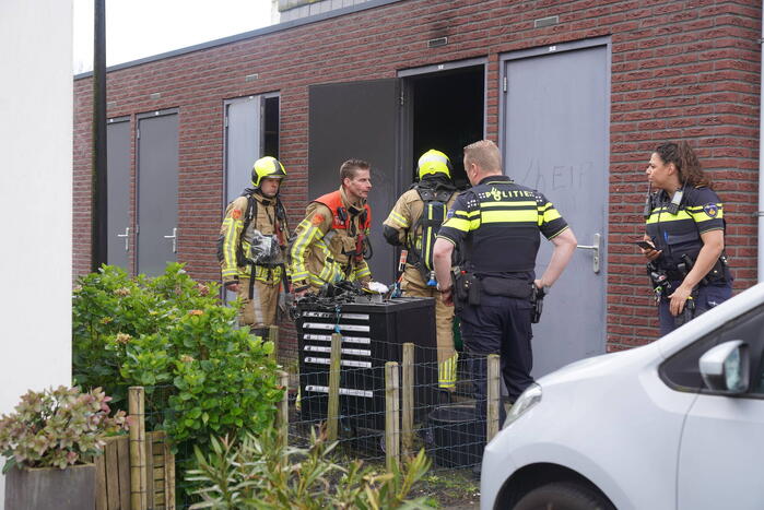 Brand in berging snel onder controle